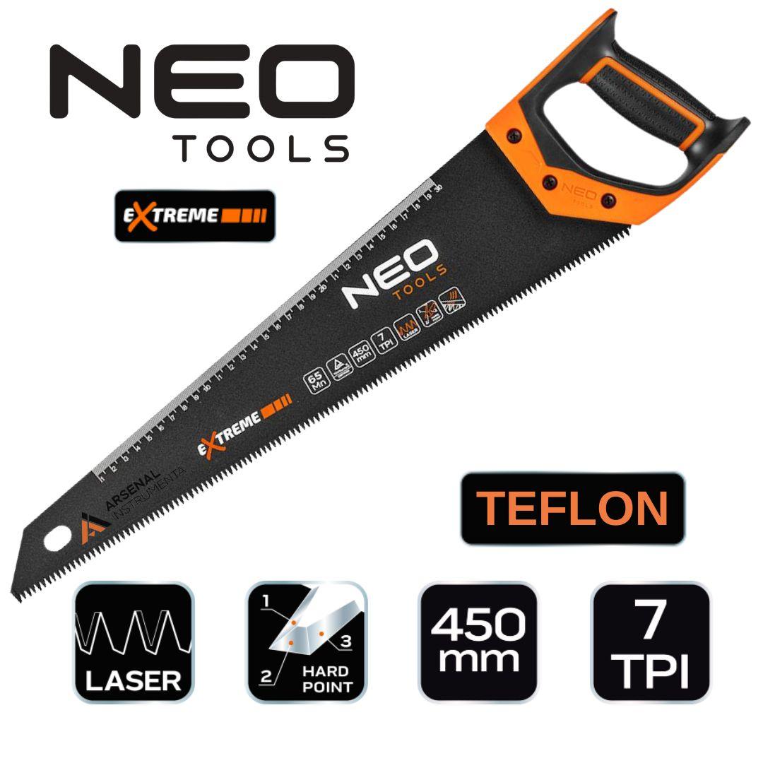Пилка по дереву 450 мм тефлонова 7TPI NEO 41-116