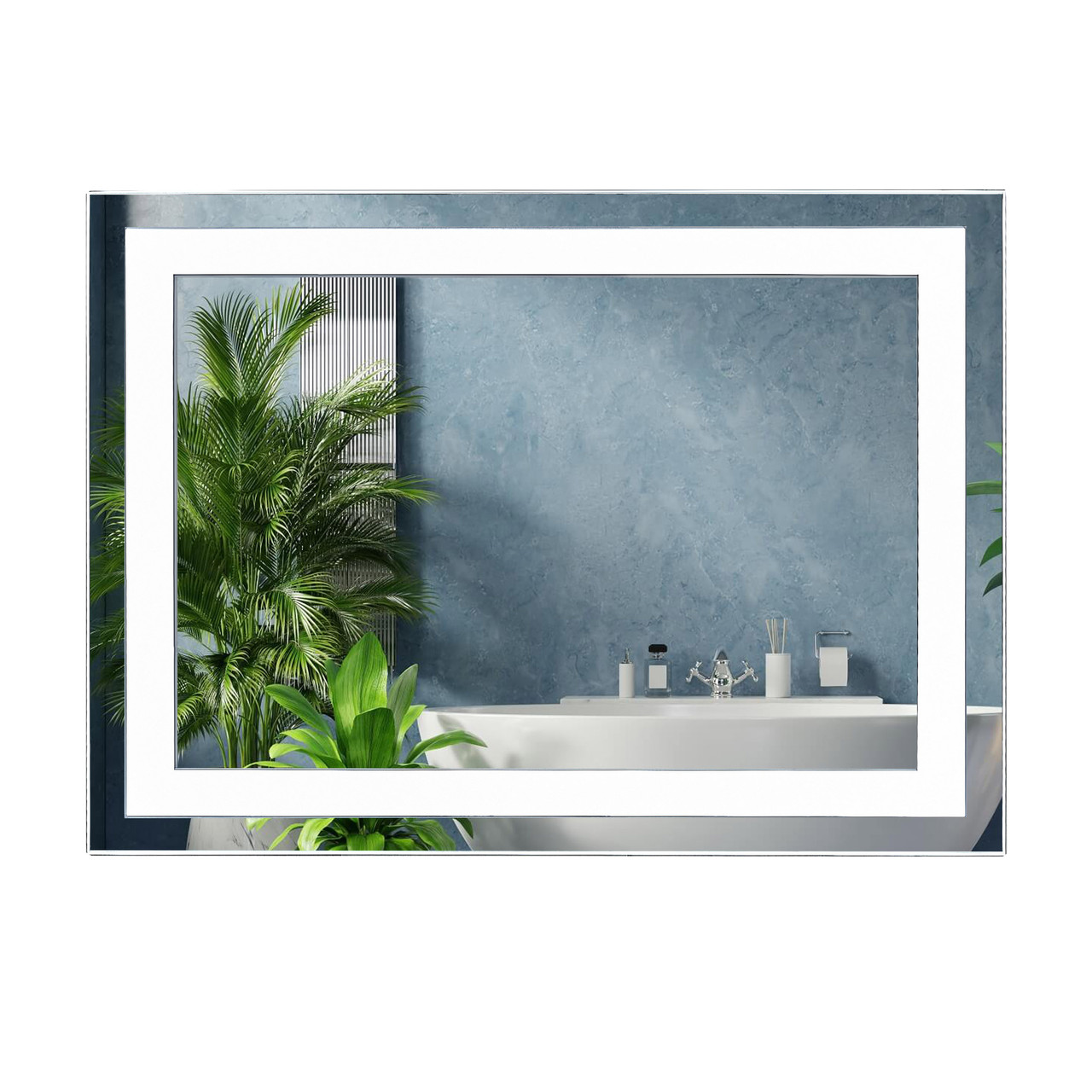 Дзеркало UNIO MRR-05 SQR-AA 1000 x 800 mm LED FL (000026930), фото 1