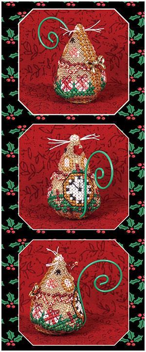 Схема для вишивки від Just Nаn Різдвяна миша / Christmas Eve Mouse JNLECEM