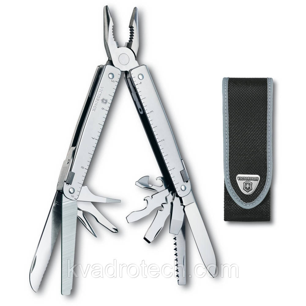 Мультитул Victorinox SWISSTOOL 115 мм/26функ+чорн.нейлон.чохол/плоска/пила/напил/викрут, фото 1