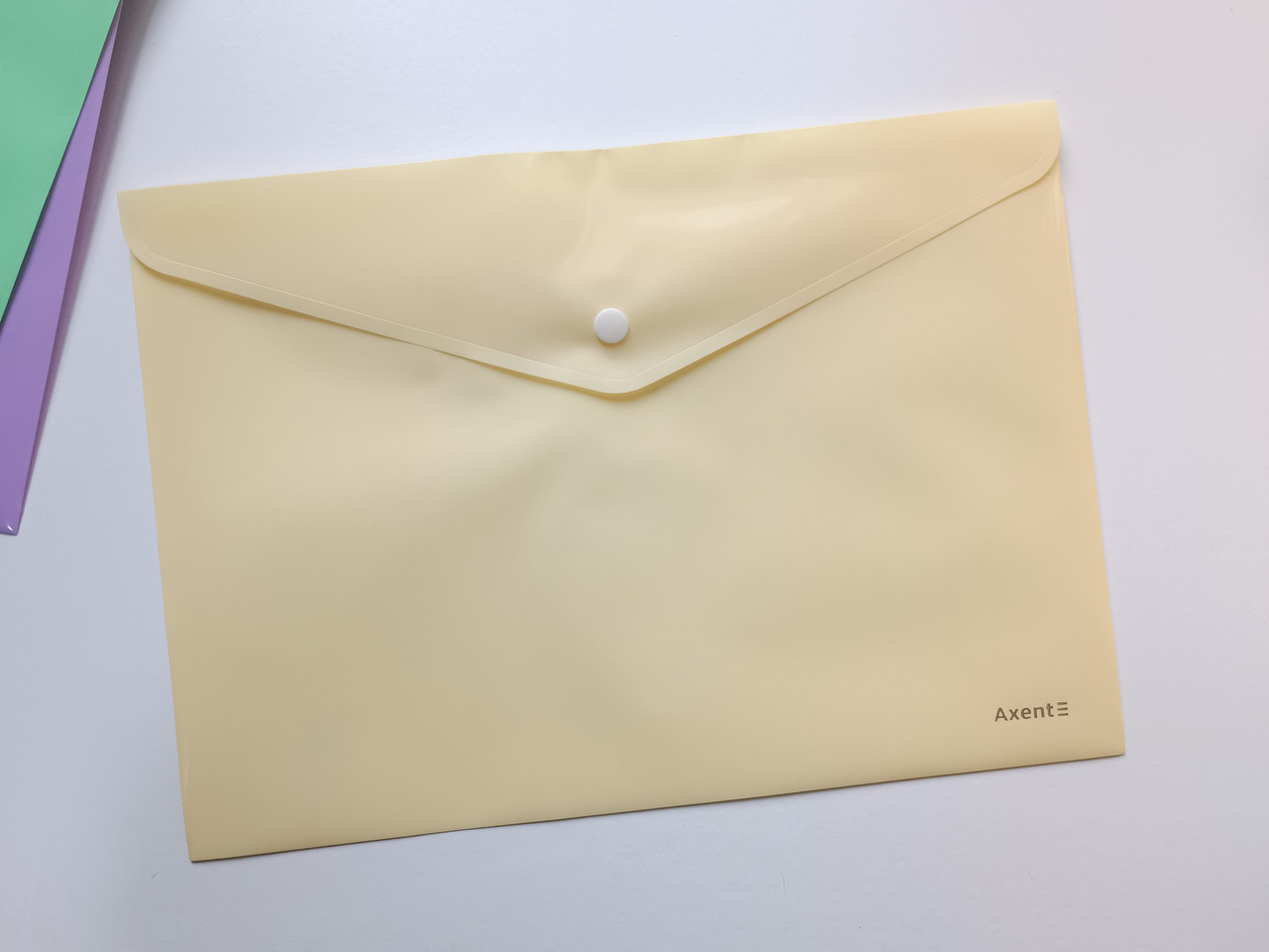 Папка-конверт на кнопке А4 формата "Axent" / 1412-08-A / Pastelini ...