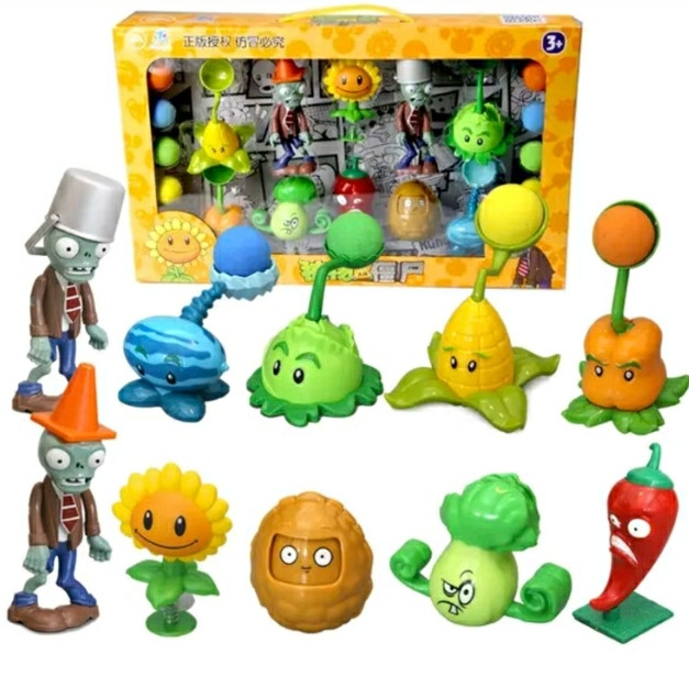 Набір Іграшок Рослини Проти Зомбі 10 шт Plants vs Zombies (00696)