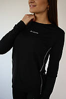 Термобілизна жіноча Columbia S, M, L, XL мікродайвінг з начосом ЧОРНИЙ
