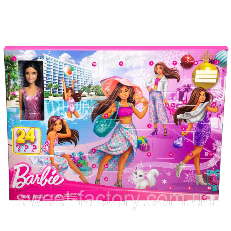 Адвент-календар Barbie Fashion Advent Calendar 24s