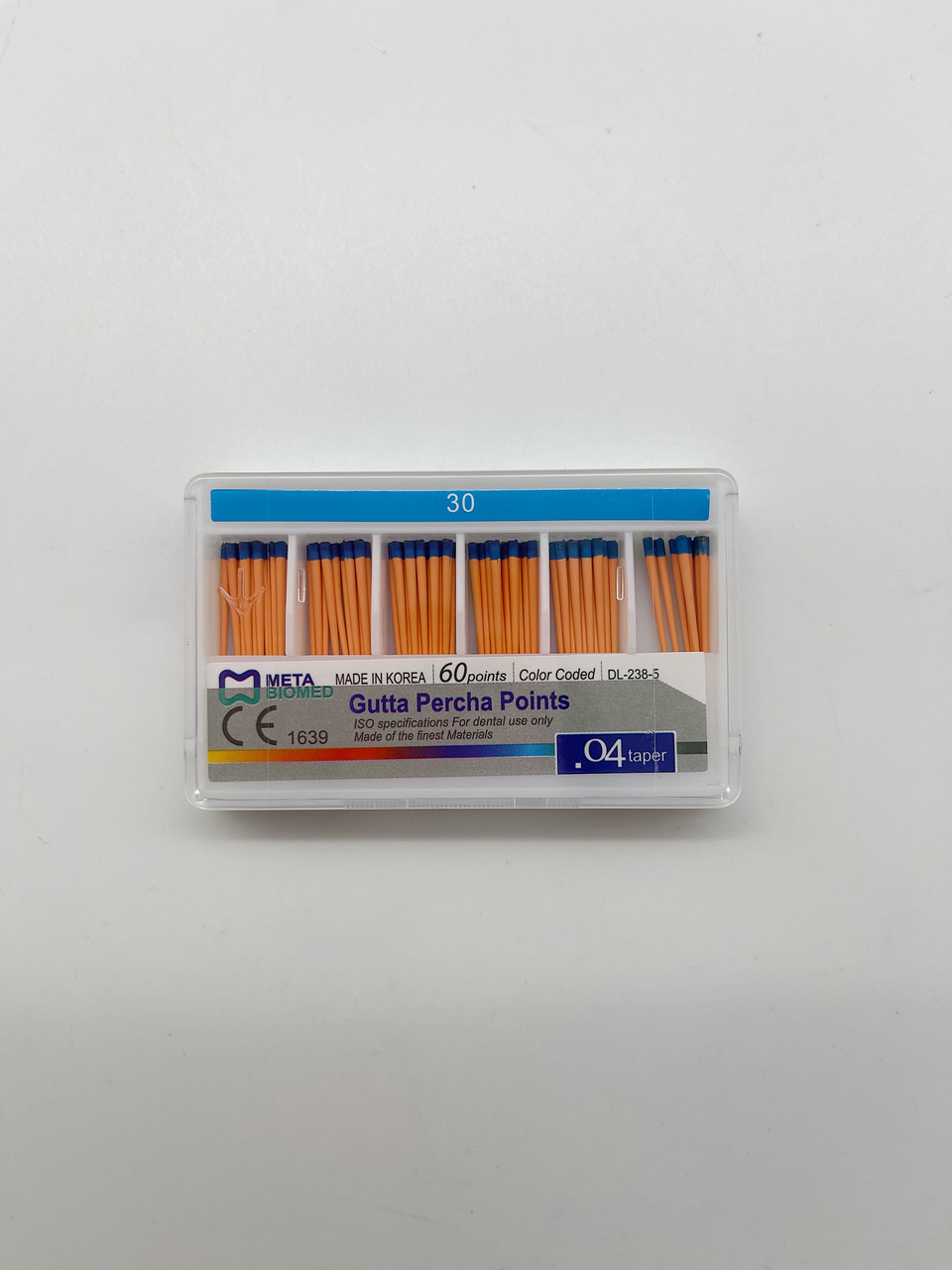 Стоматологические Гутаперчевые штифты 30/04 гуттаперча 04 meta biomed - фото 1 - id-p2015529834
