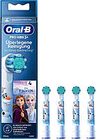 Дитячі змінні насадки для електричної зубної щітки 4шт. Oral-B EB10S Extra Soft Холодне серце Frozen