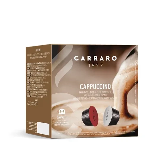 Кава в капсулах Dolce Gusto Carraro CAPPUCCINO карраро капучино