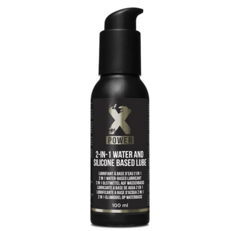 Лубрикант інтимний Xpower 2 in 1 Water Silicone Based Lube, 100 мл, фото 1
