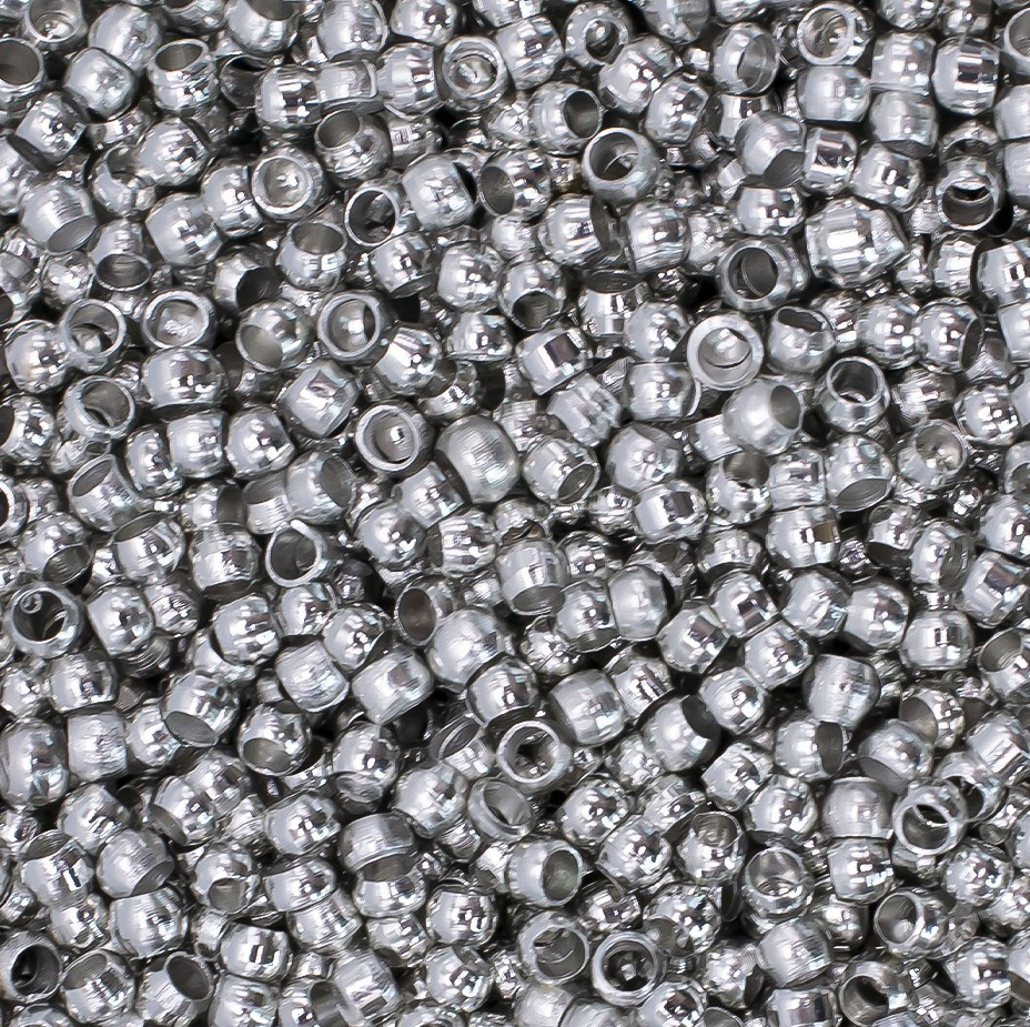 Крімпи стопери Beads stuff 2 мм внутр. 1 мм Платина +-100 шт.