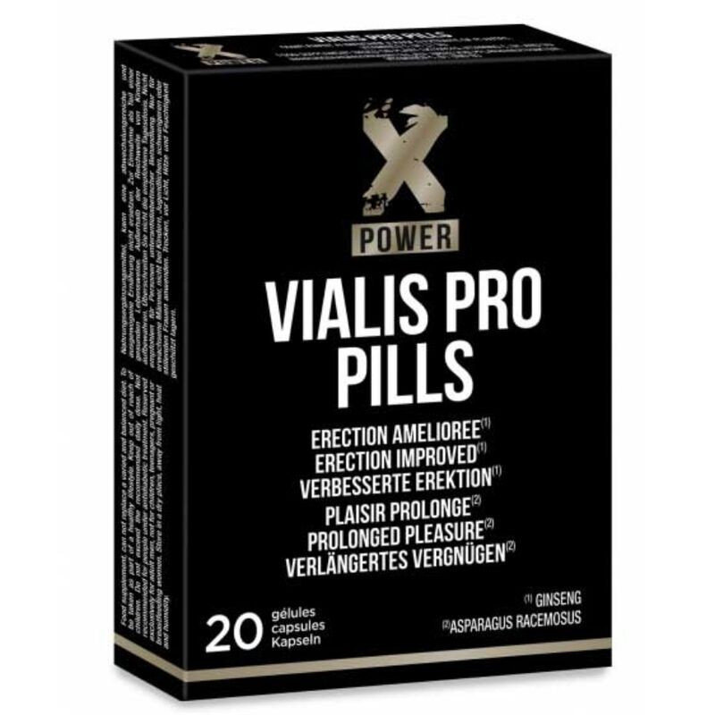 Препарат для чоловіків Xpower Vialis Pro Erection Improved, 20 капсул