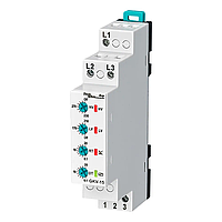 3x220V 5A Трехфазное реле контроля повышенного и пониженного напряжения без нейтрали [GKV-15] Samwha