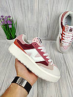 Кроссовки женские подростковые New Balance CT302 Burgundy Pink Haze