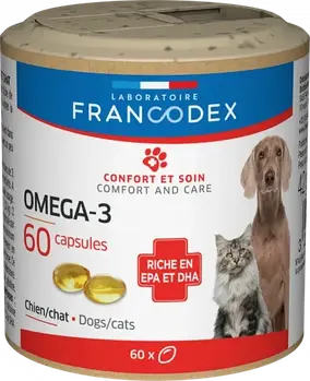 Вітаміни для котів та собак Francodex Omega-3 60 таб.