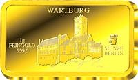Золотий злиток вагою 1 грам MDM "Wartburg" із золота проби (999,9/1000) (Артикул 1238940100)