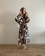 Халат з мікрофібри Велсофт Саймон, розмір L 50-52 /довжина 120 см, фото 3