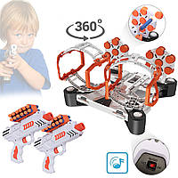 Детский тир BX-3922 Игровой набор Бластеры с мишенями BLD Toys Space Wars пистолеты вращающаяся мишень IND