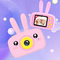 Цифровой детский фотоаппарат Kids Funny Camera 3.0 зайчик для детей с видео записью IND