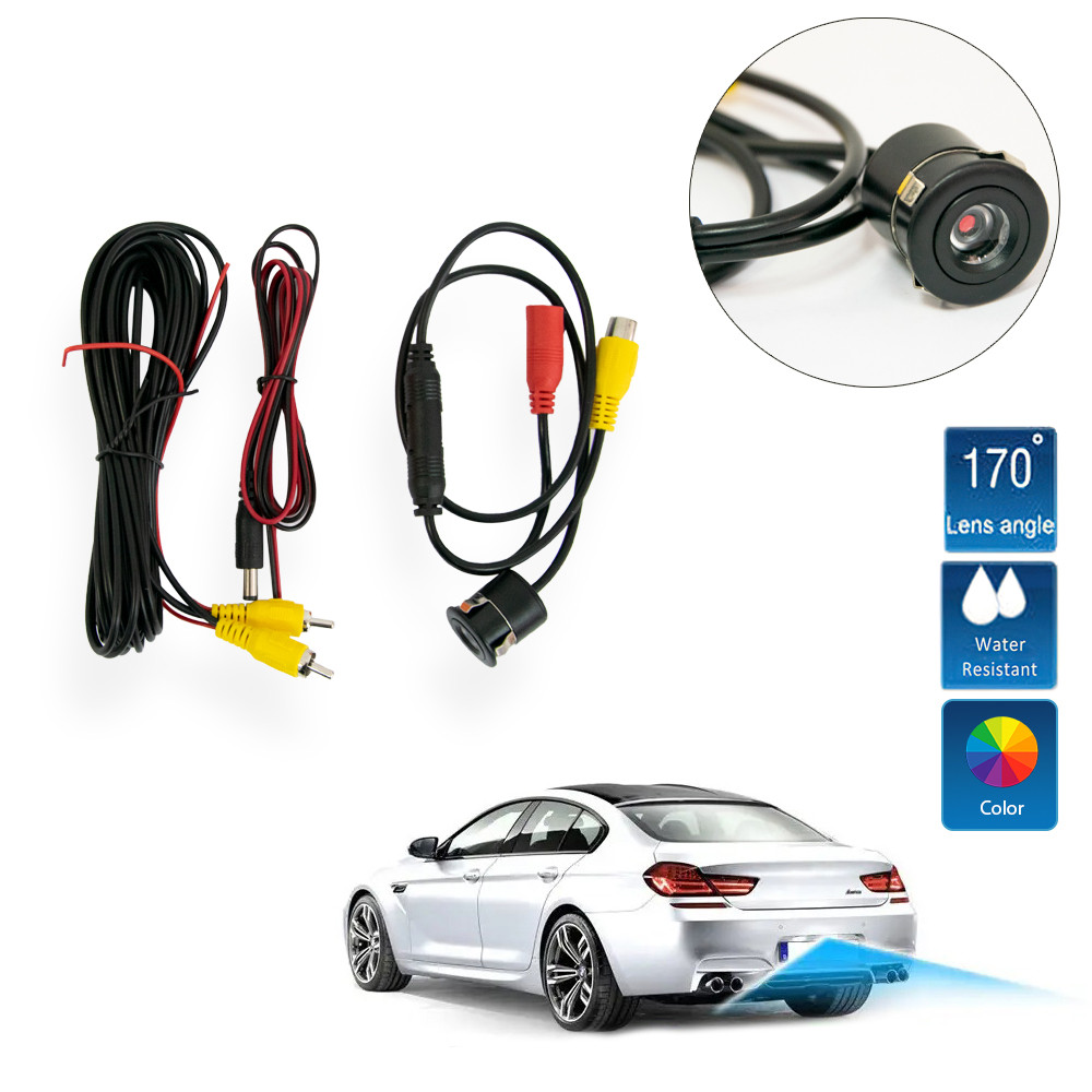 Камера заднього ходу UKC V1.0 Camera (кругла) Чорна, камера заднього виду на авто HD | камера заднего вида, фото 1