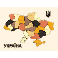 Набор для творчества Rosa Talent Карта Украины 3D цвета металлики 24.5х18.5 см (4823098532538) - Топ Продаж!