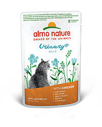 Almo Nature Holistic Urinary Chicken-Влажний корм для запобігання мочокамальну хворобу у котів (курка), 70 гр