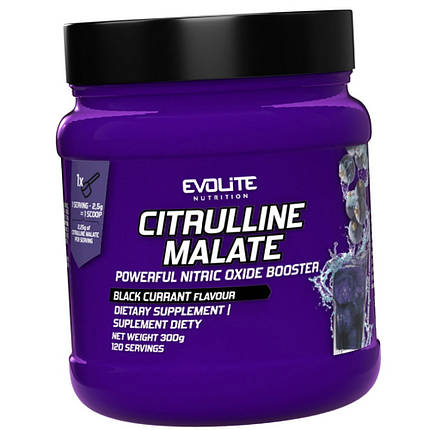 Цитрулін малат Evolite Nutrition Citrulline Malate 300г апельсин, фото 3