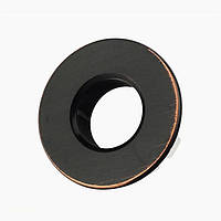 Латунное кольцо-накладка-обрамление перелива умывальника DISFACT WO-003 Медно-черный брашированное