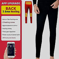 Мужские нательные штаны с подогревом, USB питанием, 3 зоны обогрева.
