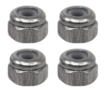 Гайки Silver Lock Nuts для фінгерборд підвісок - комплект 4 шт