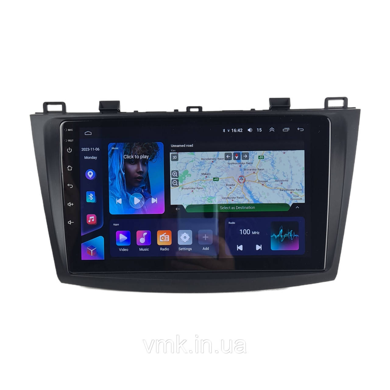 Авто магнітола Mazda 3 2009-2013 на Android 12+ CarPlay 8 core Platform XyAuto, фото 1