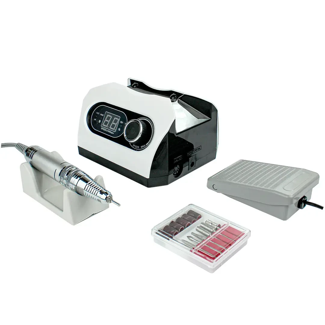 Фрезер для манікюру Nail Master ZS-717 65 W 45000 об/хв (машинка для нігтів, шліфування лаку, насадки фрези