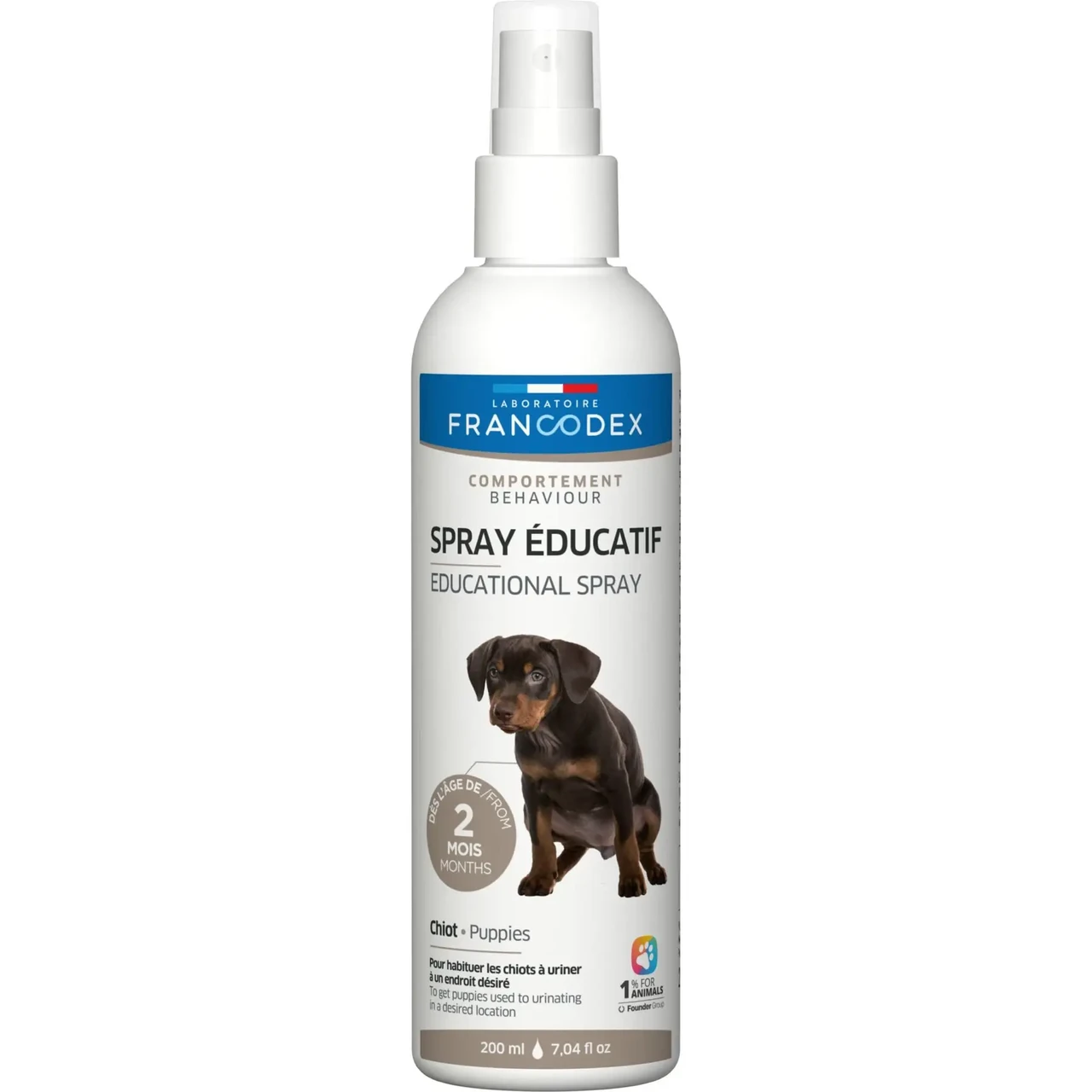 Спрей для привчання цуценят до туалету Laboratoire Francodex Educational Spray 200 мл, фото 1