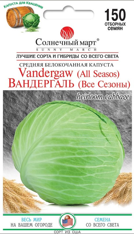 Капуста Вандергаль 150 шт