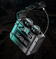 Бездротові навушники HST M25 TWS (Hifi Bluetooth 5.3, механічні армовані подвійного режиму), фото 6