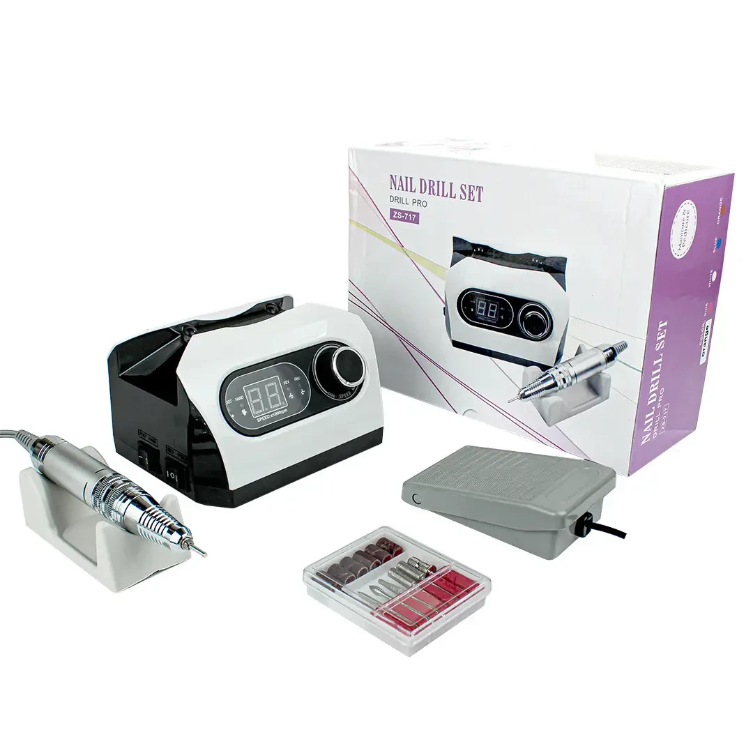 Фрезер для манікюру Nail Master ZS 717 65Вт 45000об хороший потужний професійний фрейзер для нігтів, фото 1