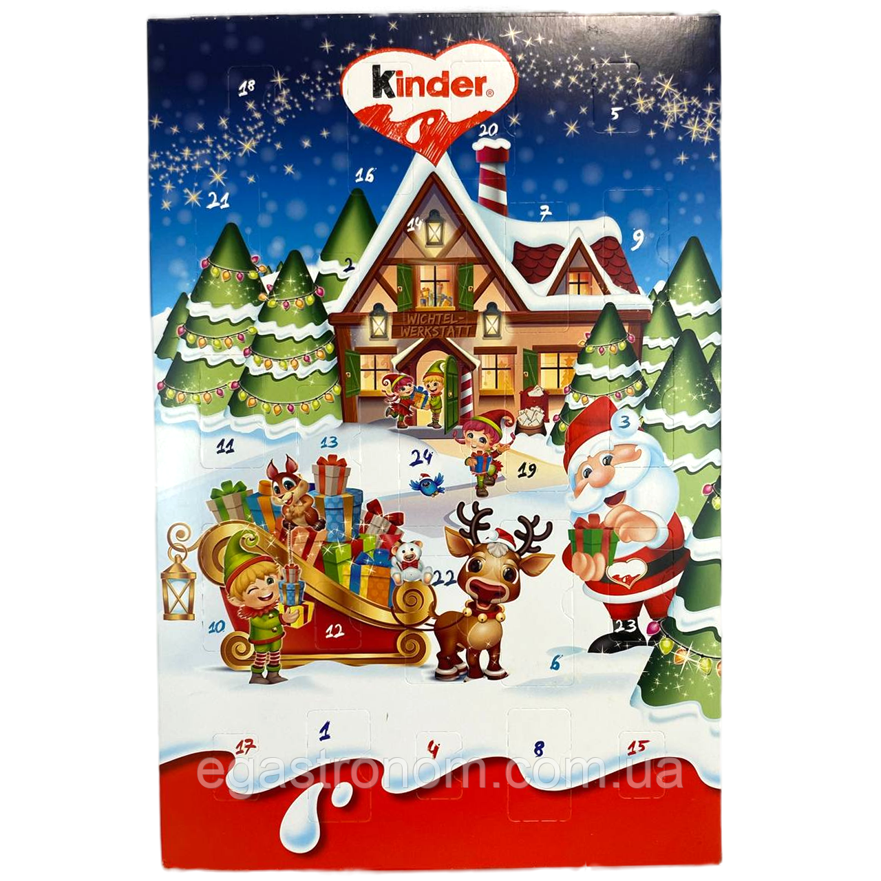 Різдвяний адвент-календар Кіндер Kinder 150g (Код: 00-00015446)