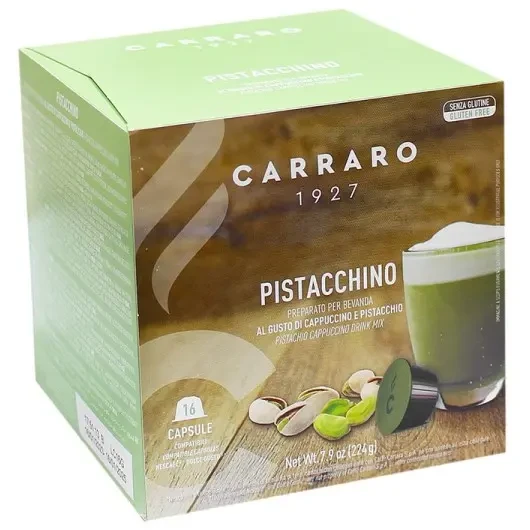 Кава в капсулах Carraro Dolce Gusto Pistacchino, 16 капсул карраро фісташка
