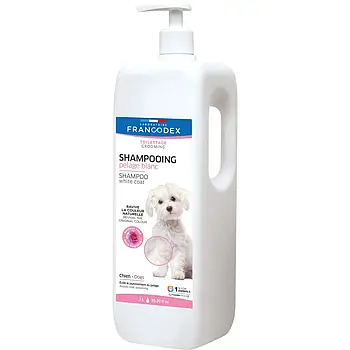 Шампунь для собак із білою вовною Laboratoire Francodex White Coat Shampoo 1 л