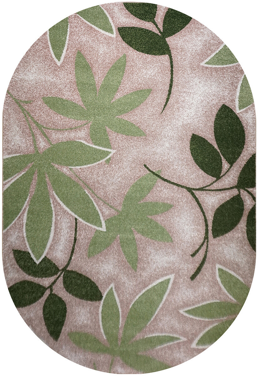 Килимок сучасний KIWI 02628A Beige/L.Green, 0,8x1,5 м