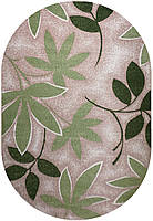 Килимок сучасний KIWI 02628A Beige/L.Green, 0,8x1,5 м