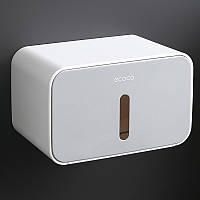 Держатель-бокс для туалетной бумаги ECOCO E1903 Белый с серым