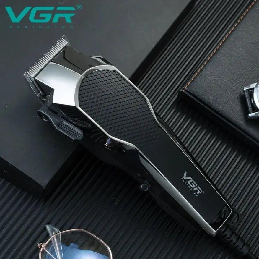 Професійна Машинка для Стрижки Волосся VGR V 130 з Змінними Насадками | Тример Окантовий