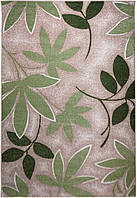 Килимок сучасний KIWI 02628A Beige/L.Green, 0,8x1,5 м