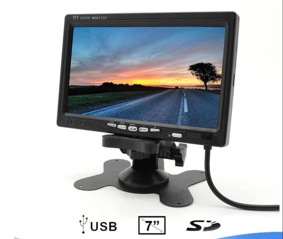 Дисплей LCD 7" для двох камер, Екран для камери авто