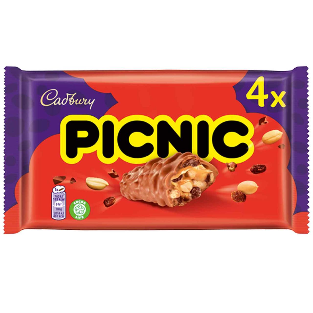 Батончик Picnic Cadbury 152g (строк прид.12.06.24)