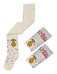 Колготи дитячі демісезонні, з малюнком Жирафка, SK