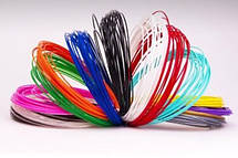 Пластик ПЛА / PLA для 3D ручки 14 кольорів 100 метрів (10 мотків по 10 м) YU227, фото 2