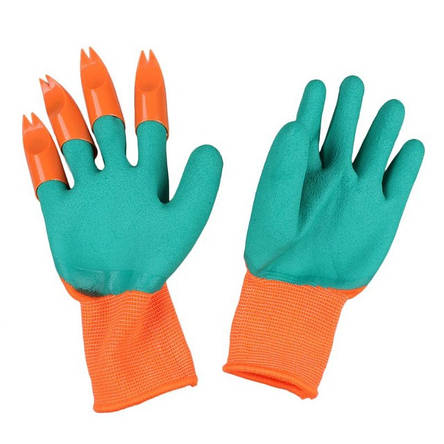 Садові рукавички з роздвоєними кігтями Garden Genie Gloves YU227, фото 2