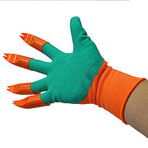 Садові рукавички з роздвоєними кігтями Garden Genie Gloves YU227, фото 2