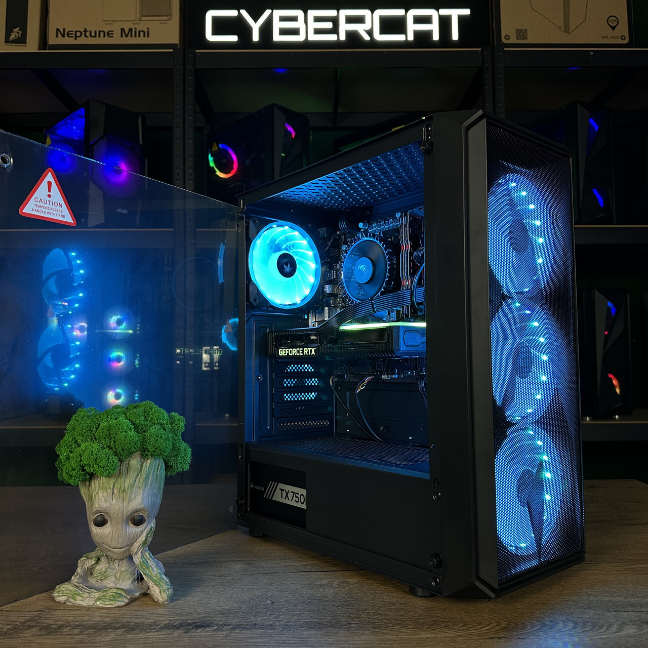 Лю Кенг! Core i3-12100F | NVIDIA RTX 3060Ti 8Gb | Магазин Гарантія 3 Роки! Ігровий Компютер ПК від CyberCat