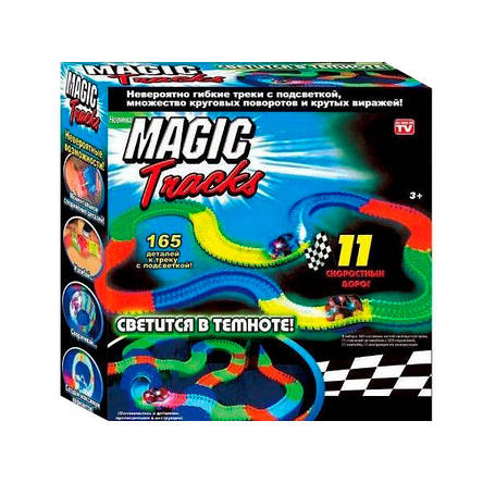 Меджік Трек Magic Tracks 165 деталей з гоночною машиною YU227, фото 1